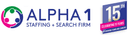 Alpha1 Staffing logo