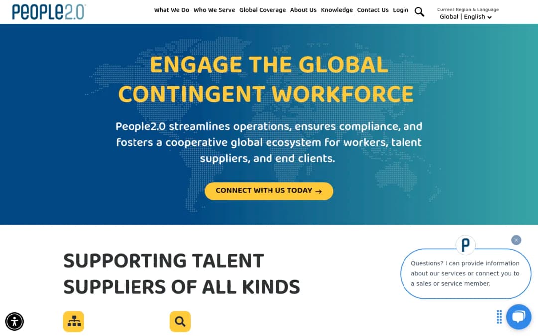 People2.0 platform screenshot