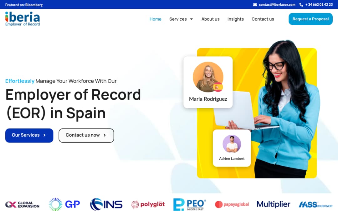 IberiaEOR platform screenshot