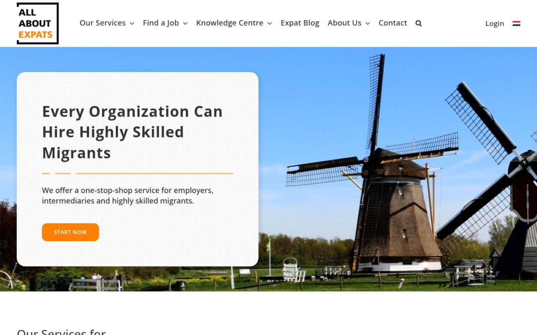 All About Expats platform screenshot