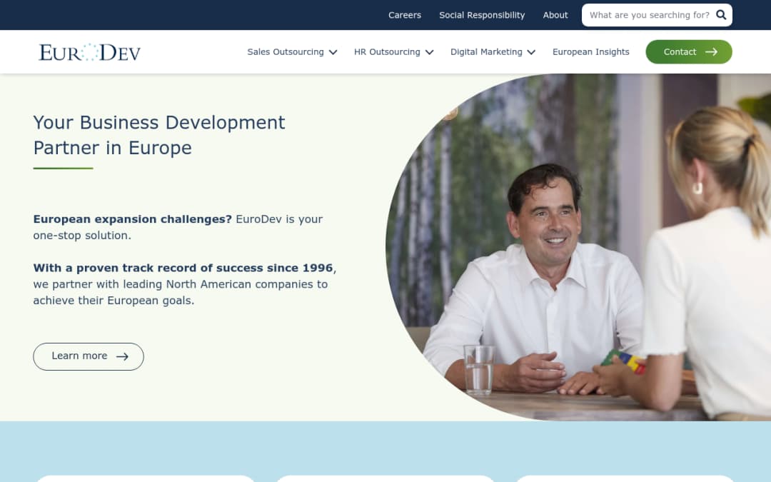 EuroDev platform screenshot