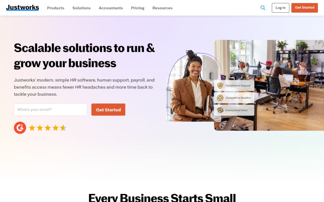 Justworks platform screenshot