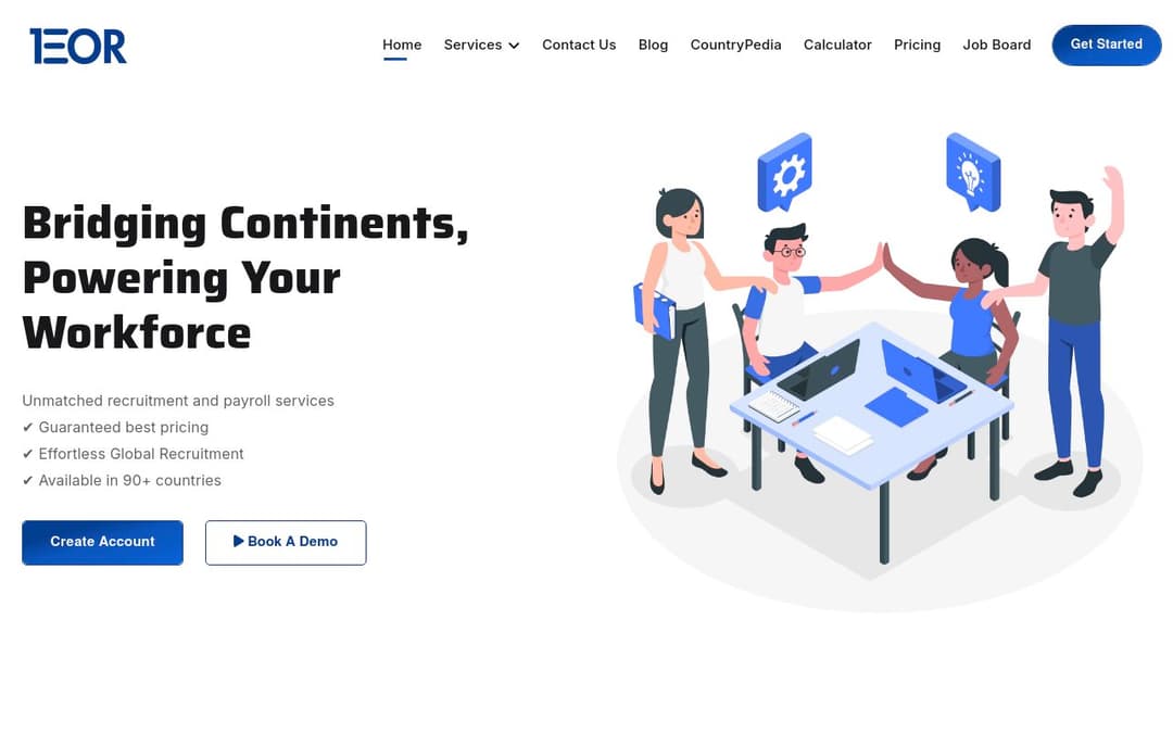 1EOR platform screenshot