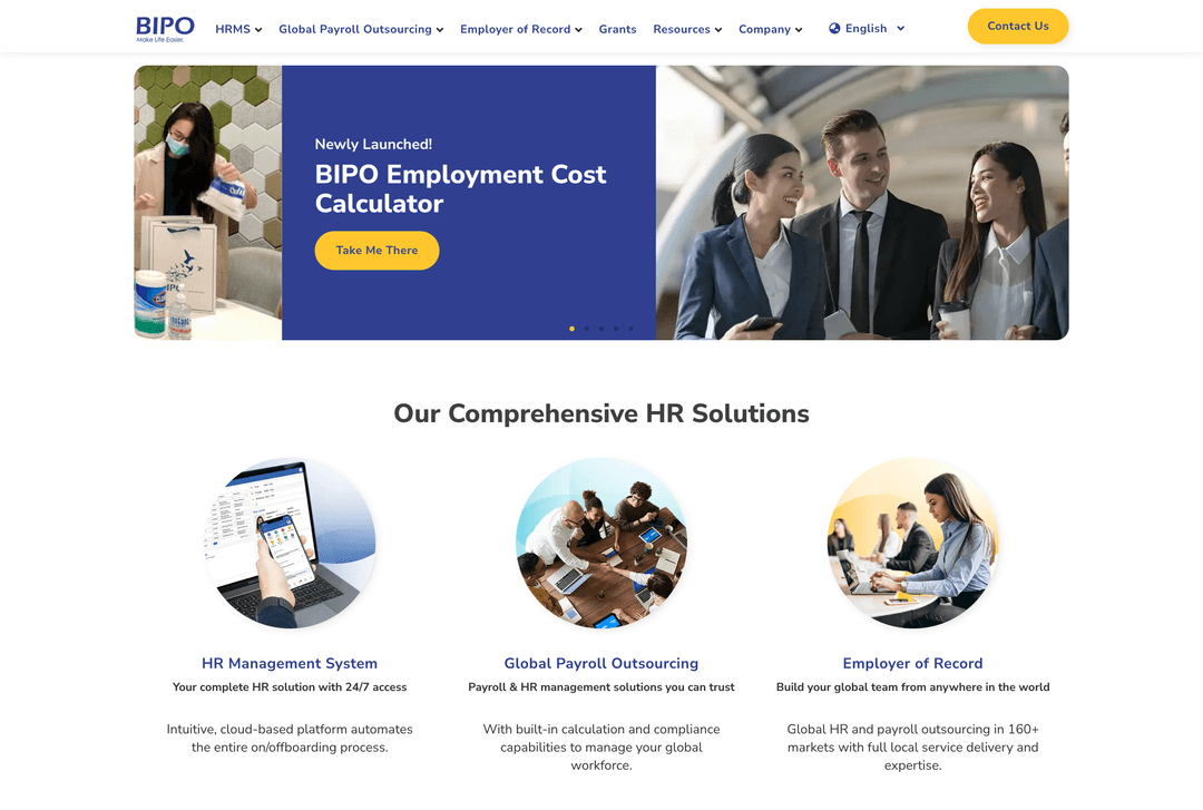 BIPO platform screenshot