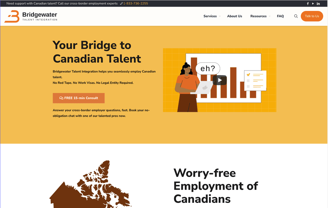 Bridgewater Talent Integration platform screenshot