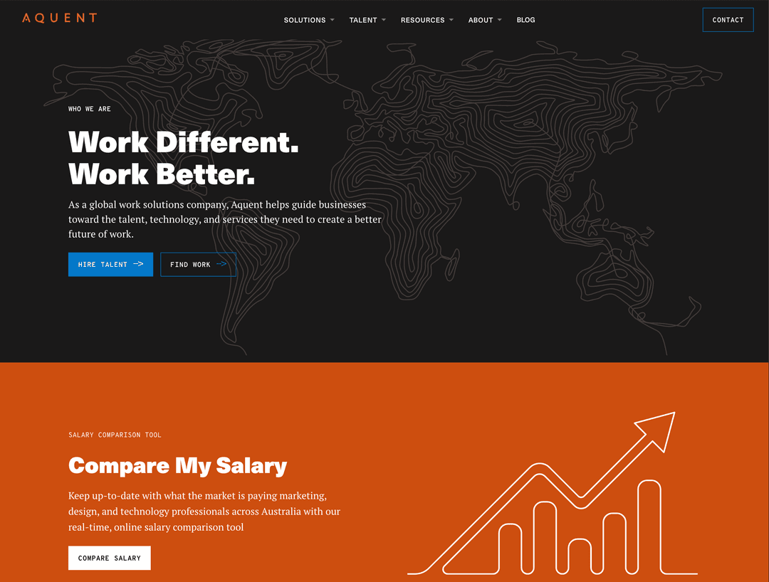 Aquent Australia platform screenshot