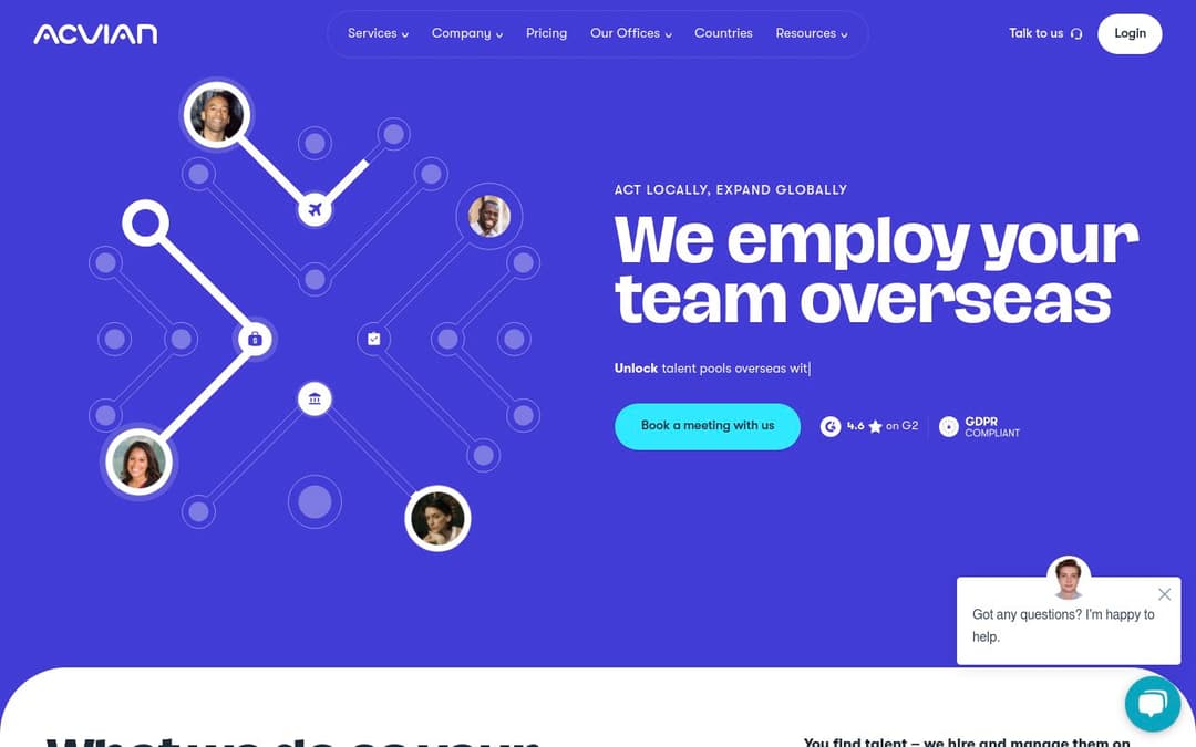 Acvian platform screenshot