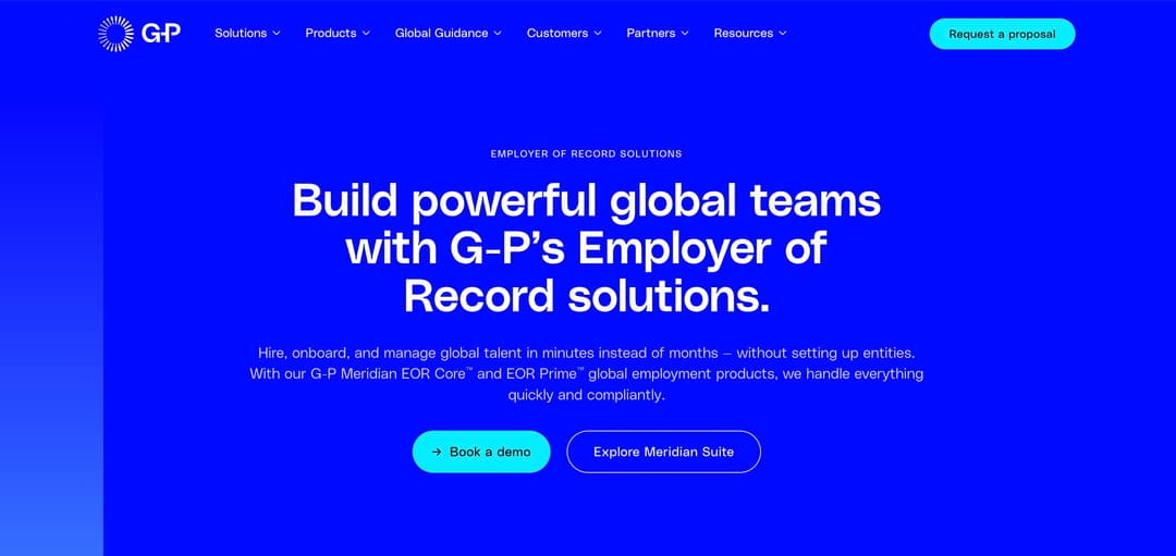 Globalization Partners platform screenshot