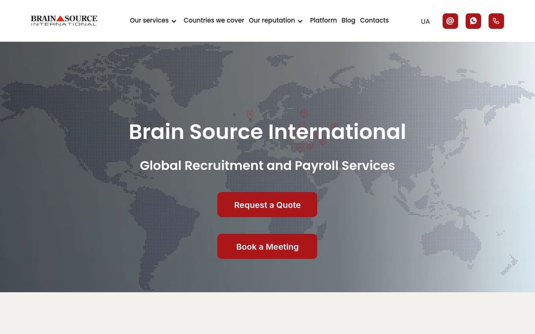 Brainsource platform screenshot