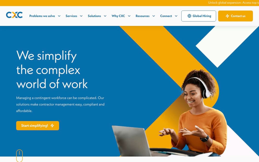 CXC Global platform screenshot