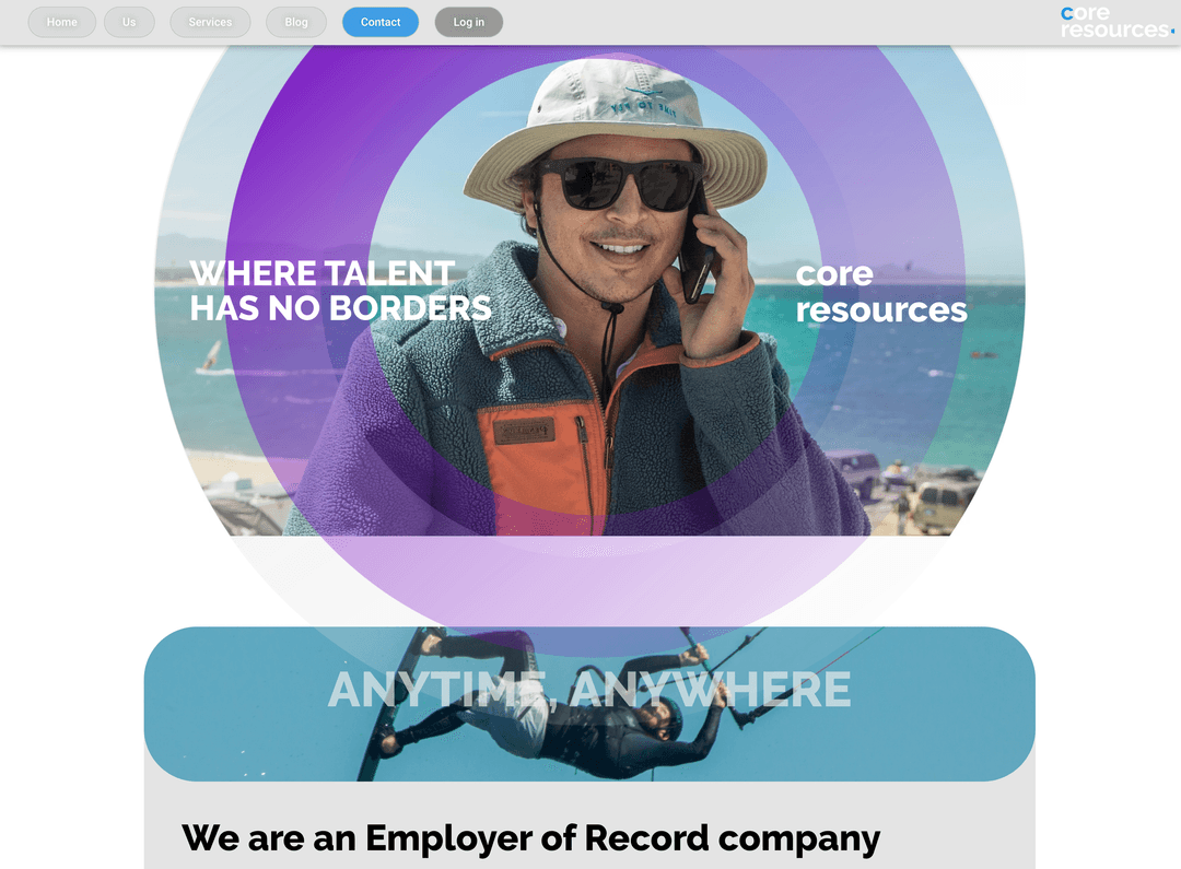 Core Resources platform screenshot