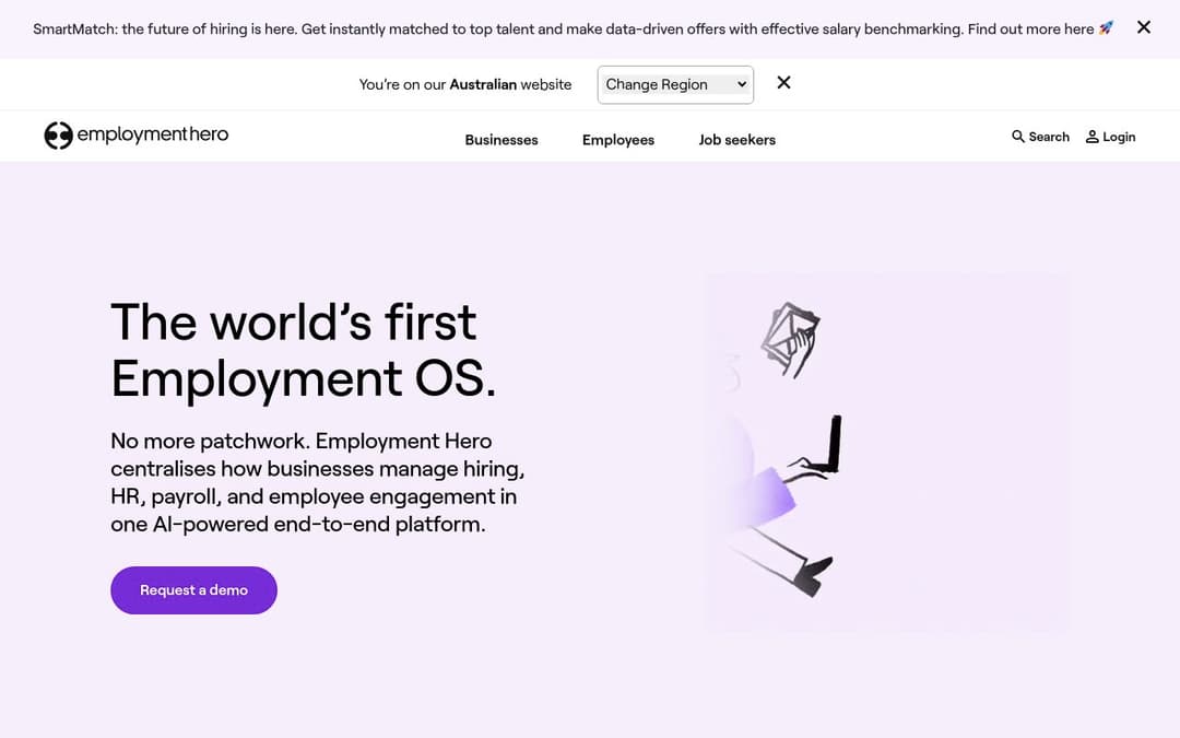 Employment Hero platform screenshot