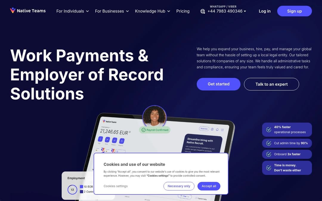 Native Teams platform screenshot