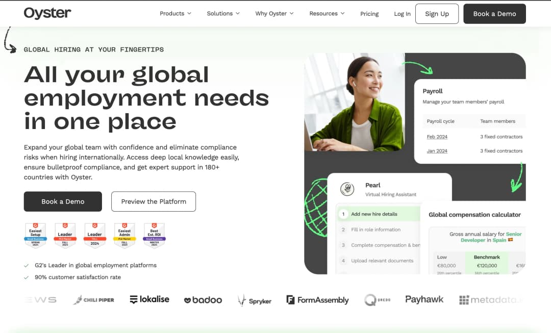 Oyster platform screenshot