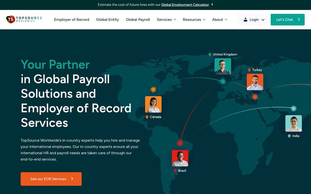 TopSource Worldwide - US platform screenshot