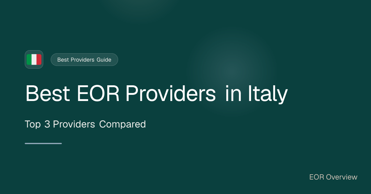 Best Employer of Record in Italy: Top EOR Providers 2026 - EOR Overview