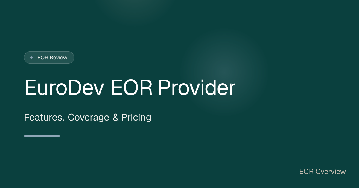 EuroDev EOR review 2026: pricing, verdict & alternatives